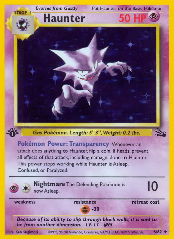 Haunter, Fossil 6