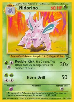 Nidorino, Base Set 2 54