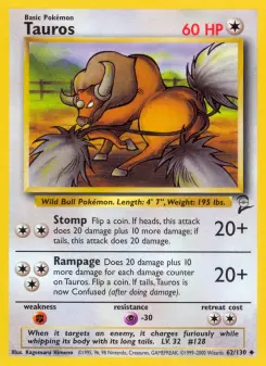 Tauros, Base Set 2 62