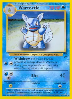 Wartortle, Base Set 2 63
