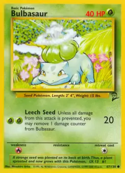 Bulbasaur, Base Set 2 67
