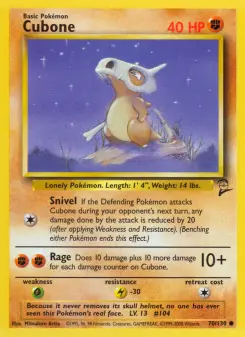 Cubone, Base Set 2 70