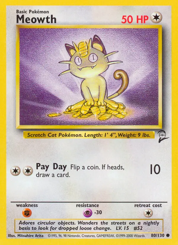 Meowth, Base Set 2 80