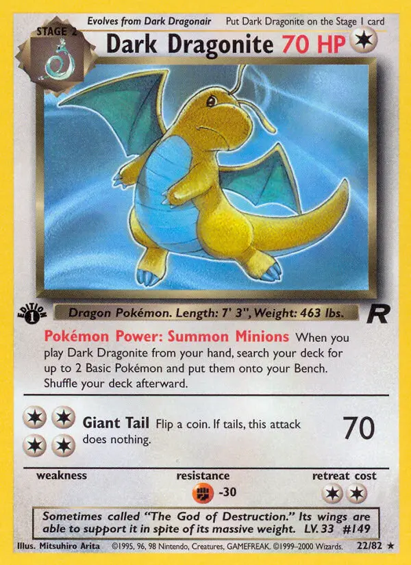 Dark Dragonite, Team Rocket 22
