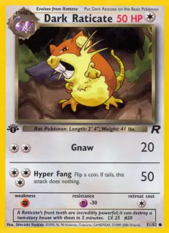 Dark Raticate, Team Rocket 51