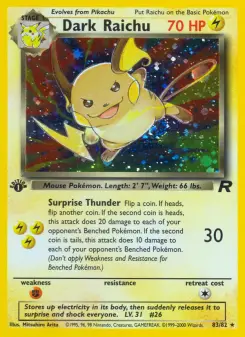 Dark Raichu, Team Rocket 83