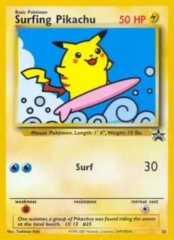 Pikachu surfeur, Wizards Black Star Promos 28