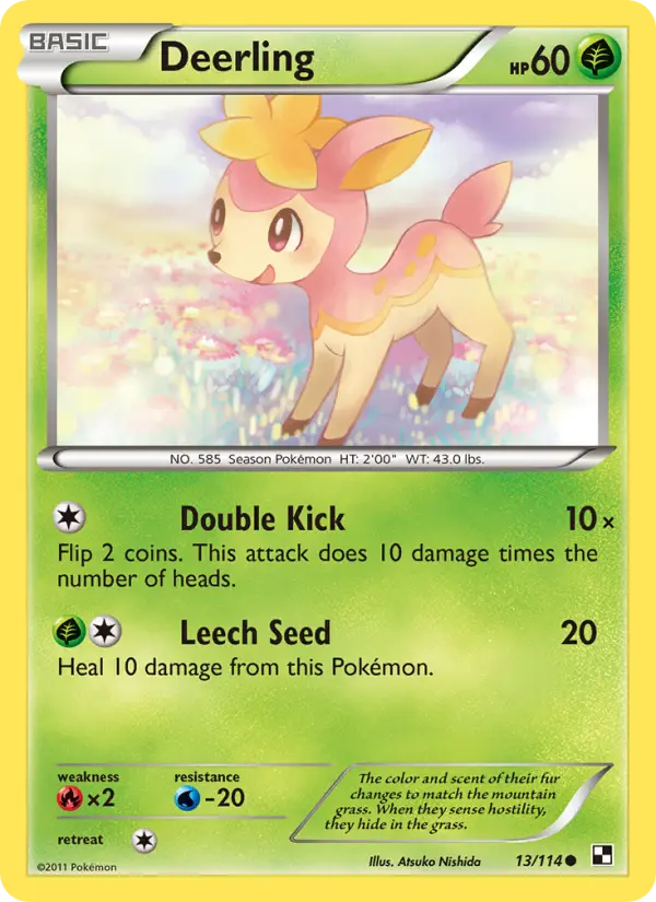 Deerling, Black & White 13