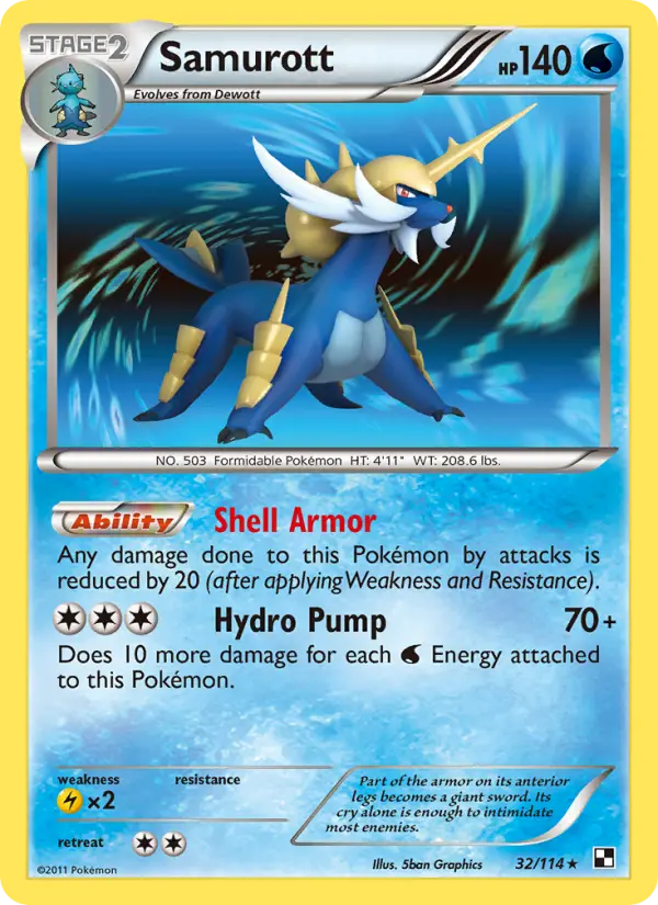 Samurott, Black & White 32