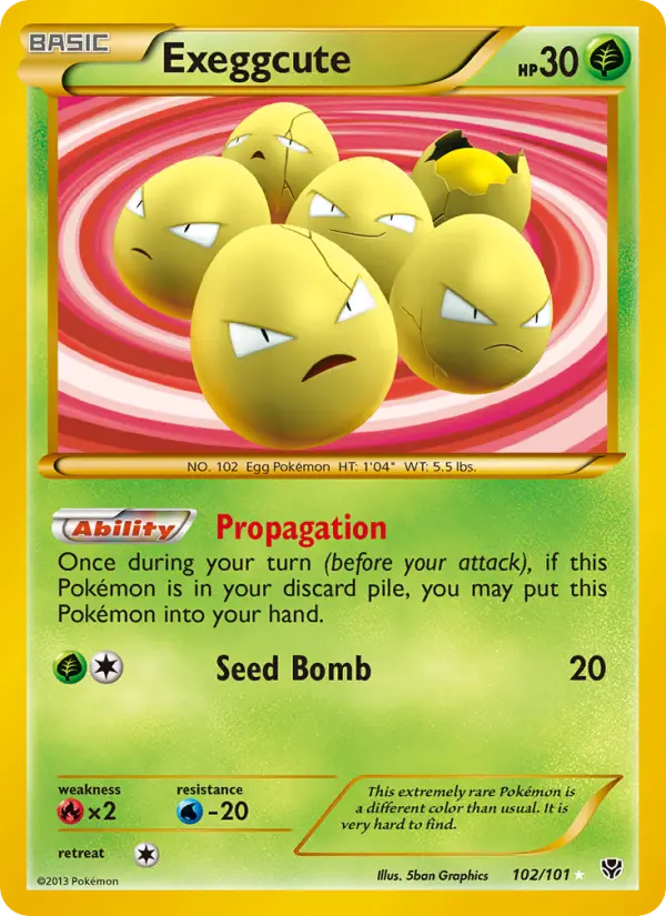 Exeggcute, Plasma Blast 102
