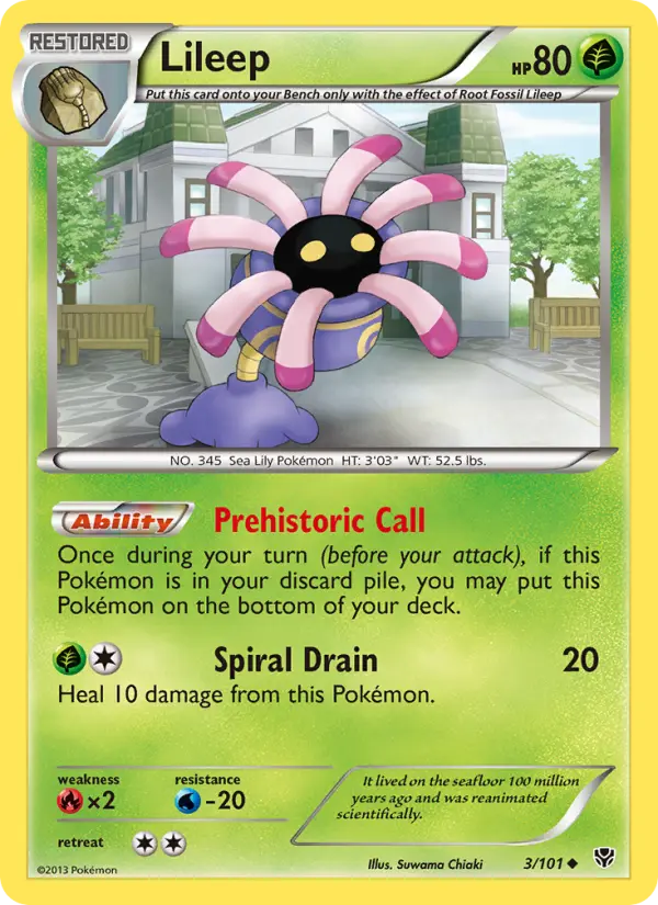 Lileep, Plasma Blast 3