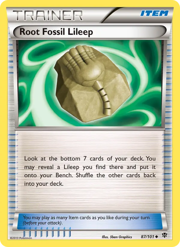 Root Fossil Lileep, Plasma Blast 87