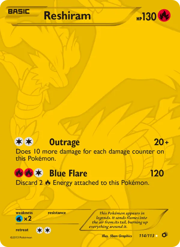 Reshiram, Legendary Treasures 114