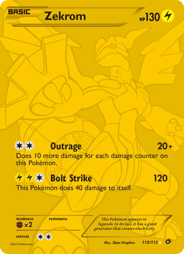 Zekrom, Legendary Treasures 115
