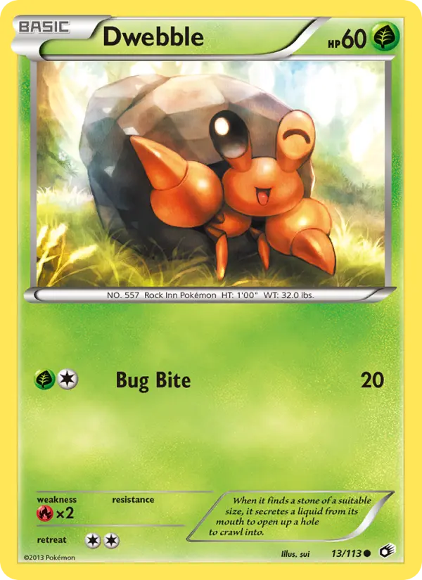 Dwebble, Legendary Treasures 13