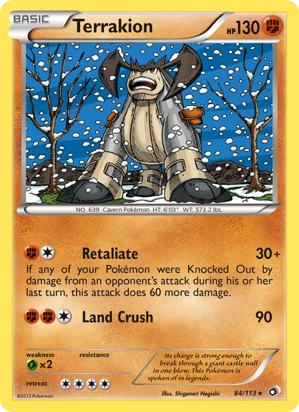 Terrakion, Legendary Treasures 84
