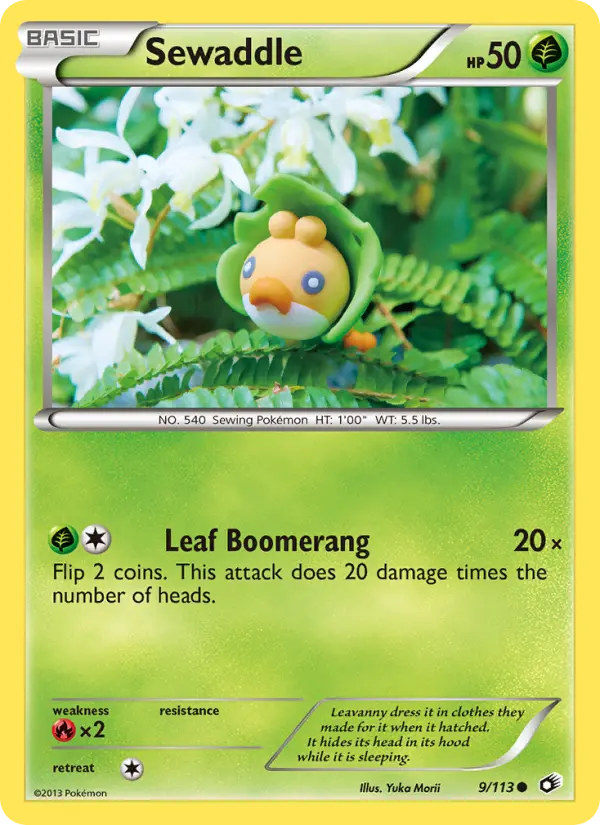 Sewaddle, Legendary Treasures 9