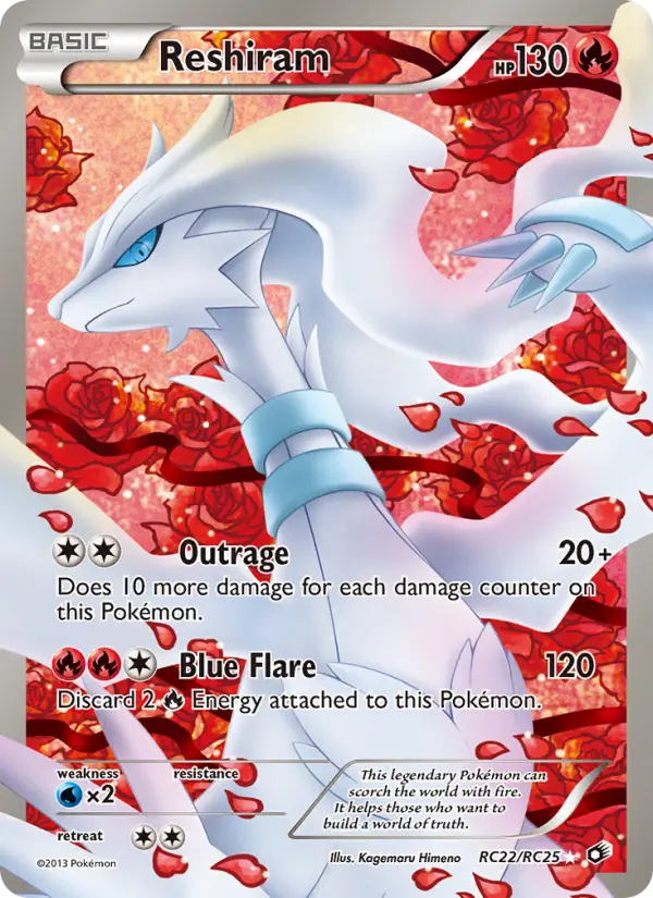 Reshiram, Legendary Treasures RC22