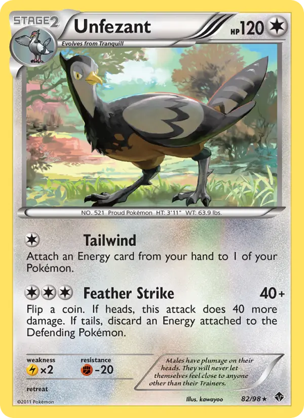 Unfezant, Emerging Powers 82