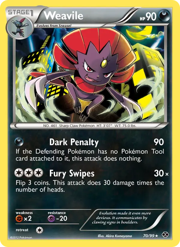 Weavile, Next Destinies 70