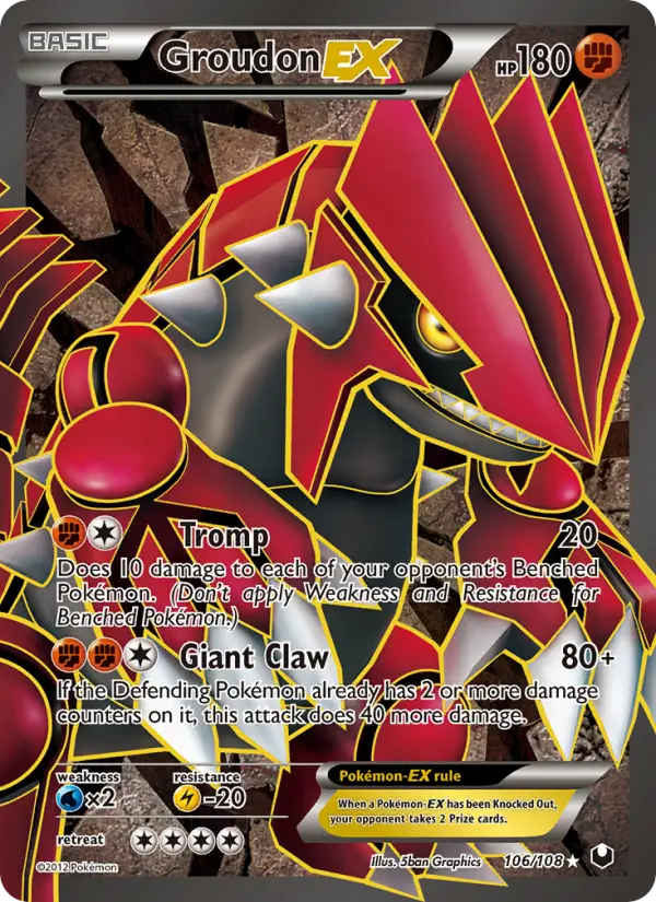 Groudon-EX, Dark Explorers 106