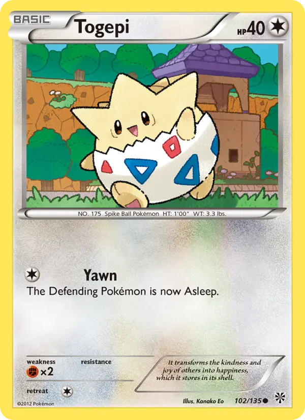 Togepi, Plasma Storm 102