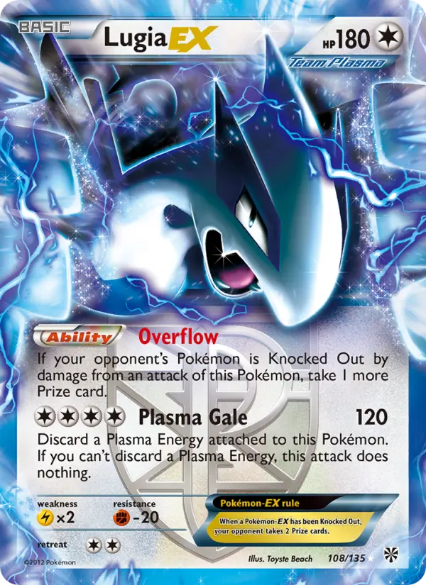 Lugia-EX, Plasma Storm 108