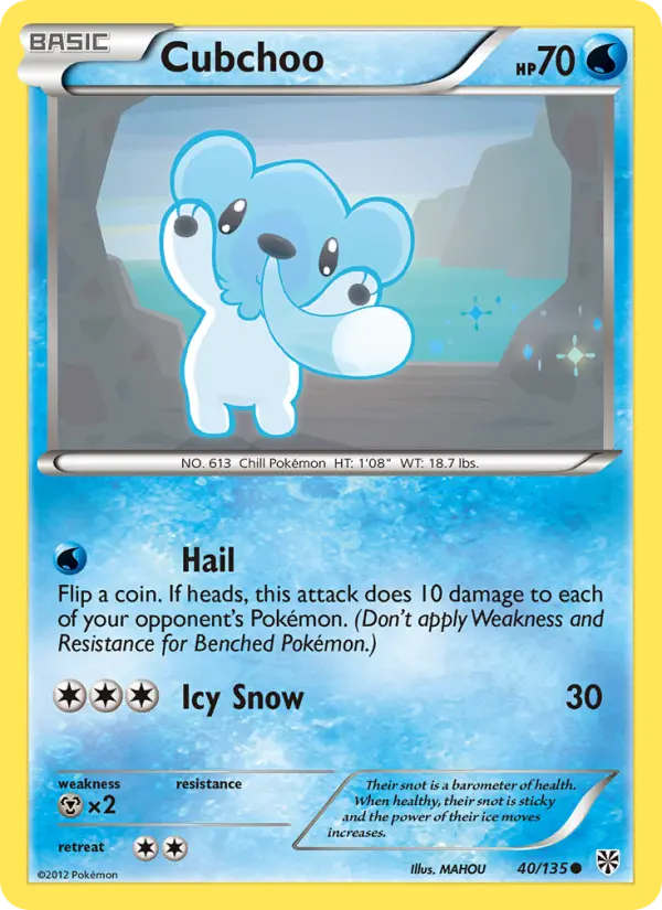 Cubchoo, Plasma Storm 40