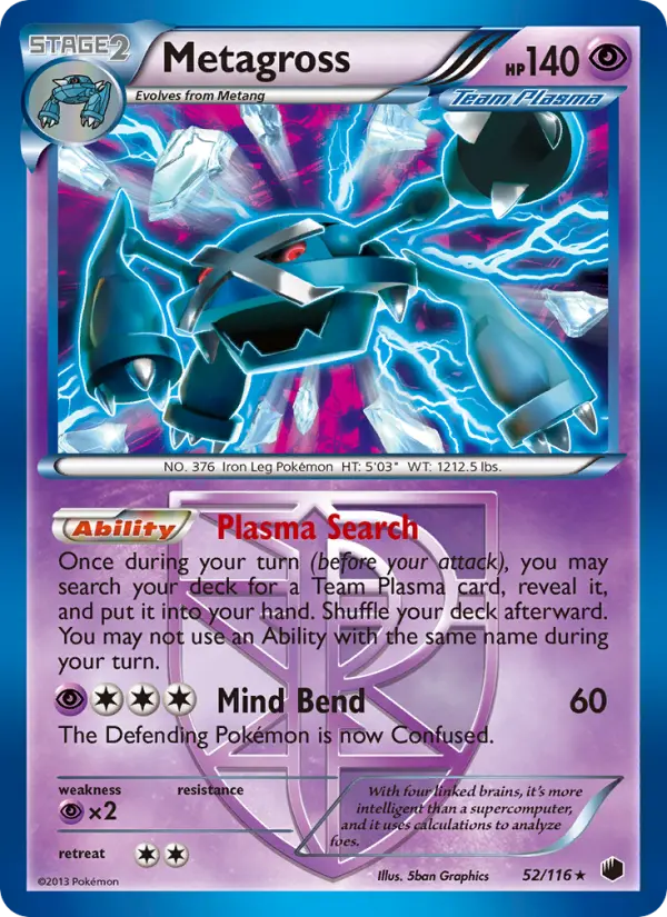 Metagross, Plasma Freeze 52