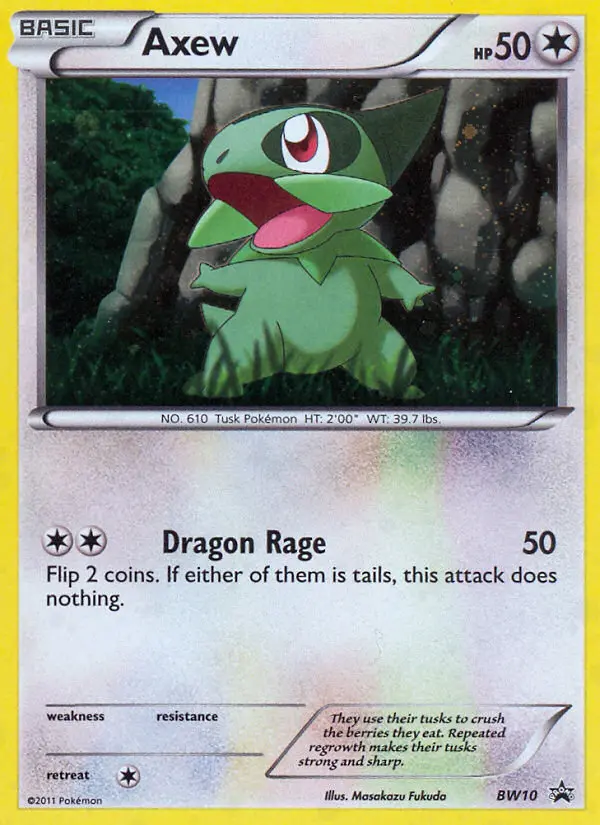 Axew, BW Black Star Promos BW10