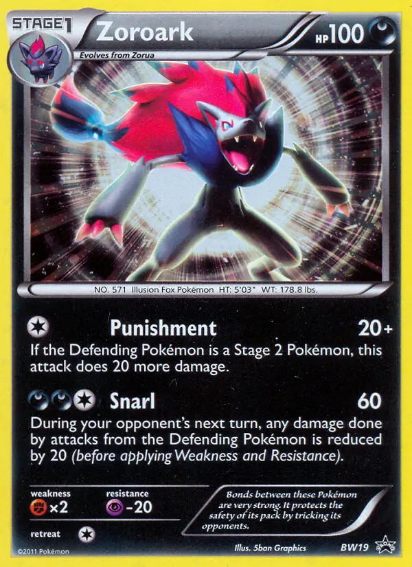 Zoroark, BW Black Star Promos BW19