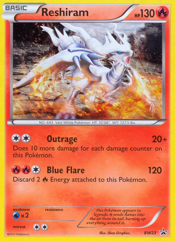 Reshiram, BW Black Star Promos BW23