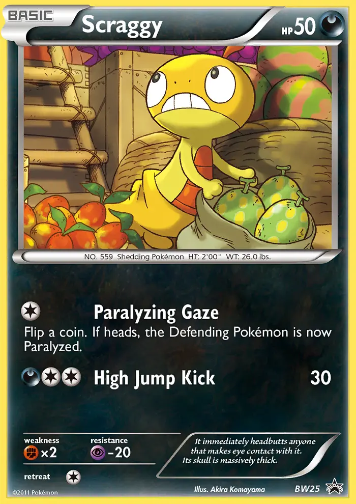 Scraggy, BW Black Star Promos BW25
