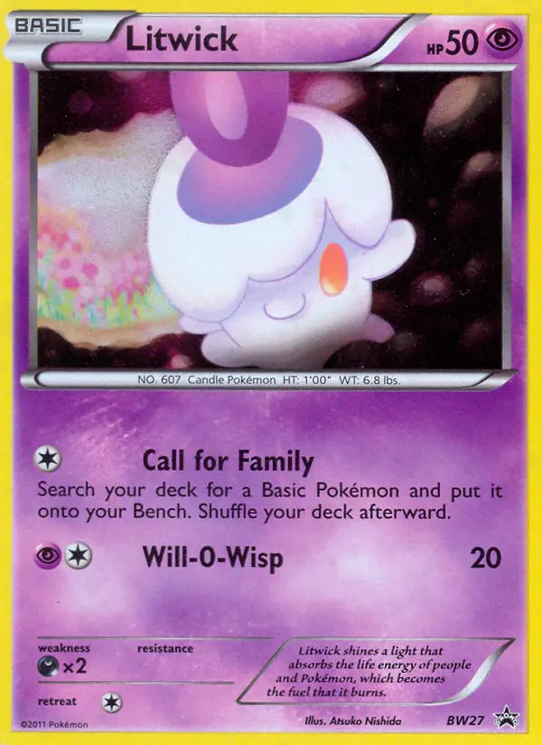 Litwick, BW Black Star Promos BW27