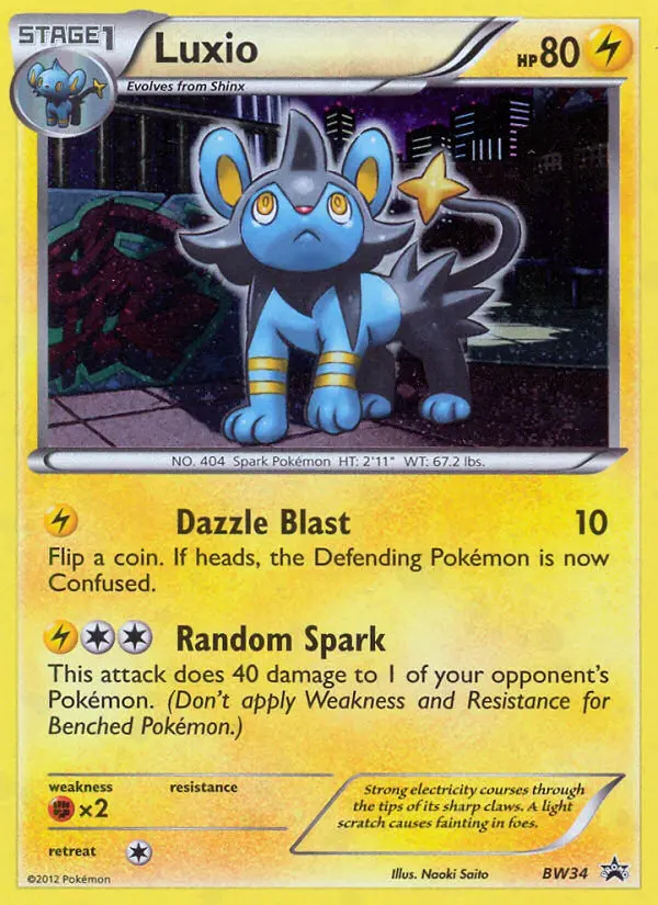 Luxio, BW Black Star Promos BW34