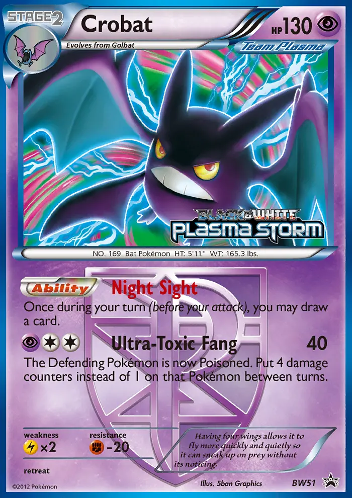 Crobat, BW Black Star Promos BW51