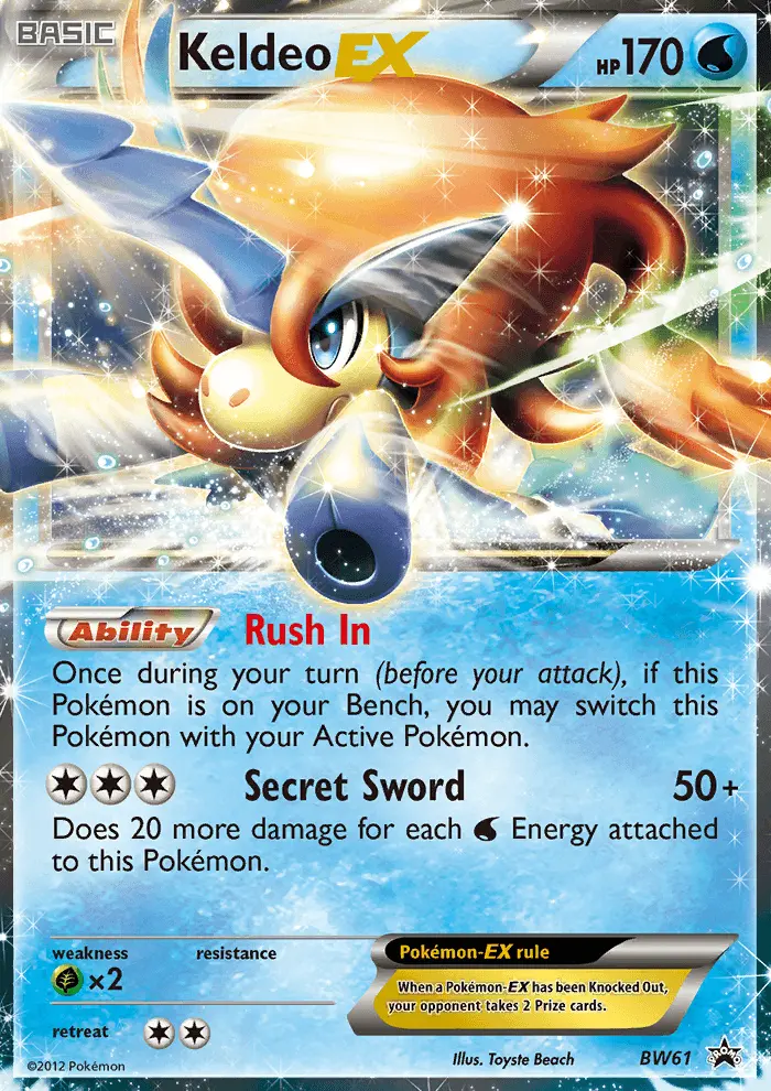 Keldeo-EX, BW Black Star Promos BW61