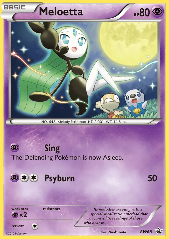 Meloetta, BW Black Star Promos BW68