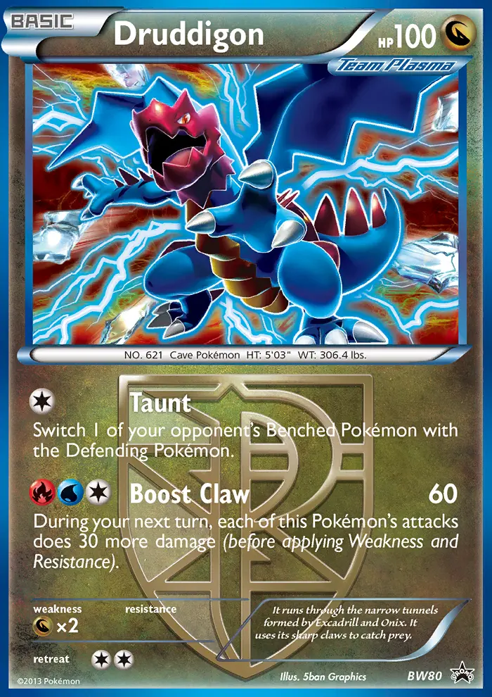 Druddigon, BW Black Star Promos BW80