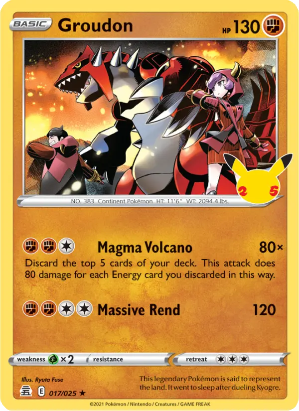 Groudon, Celebrations 17