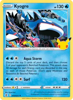 Kyogre, Celebrations 3