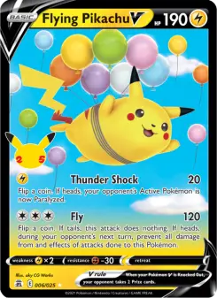 Flying Pikachu V, Celebrations 6