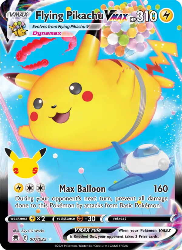 Flying Pikachu VMAX, Celebrations 7