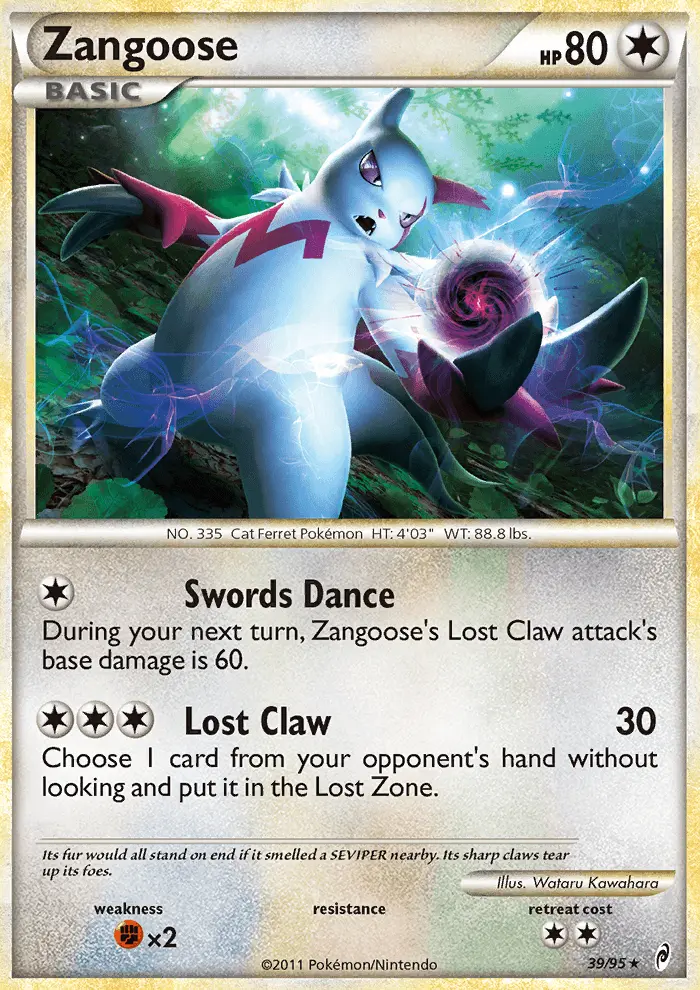 Zangoose, Call of Legends 39