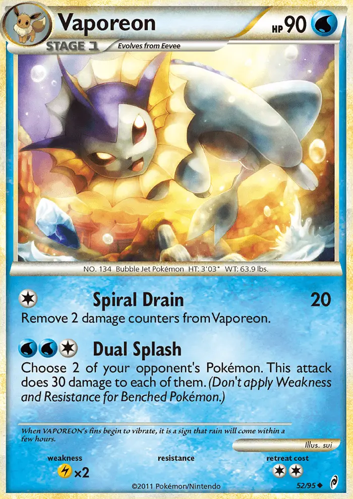 Vaporeon, Call of Legends 52
