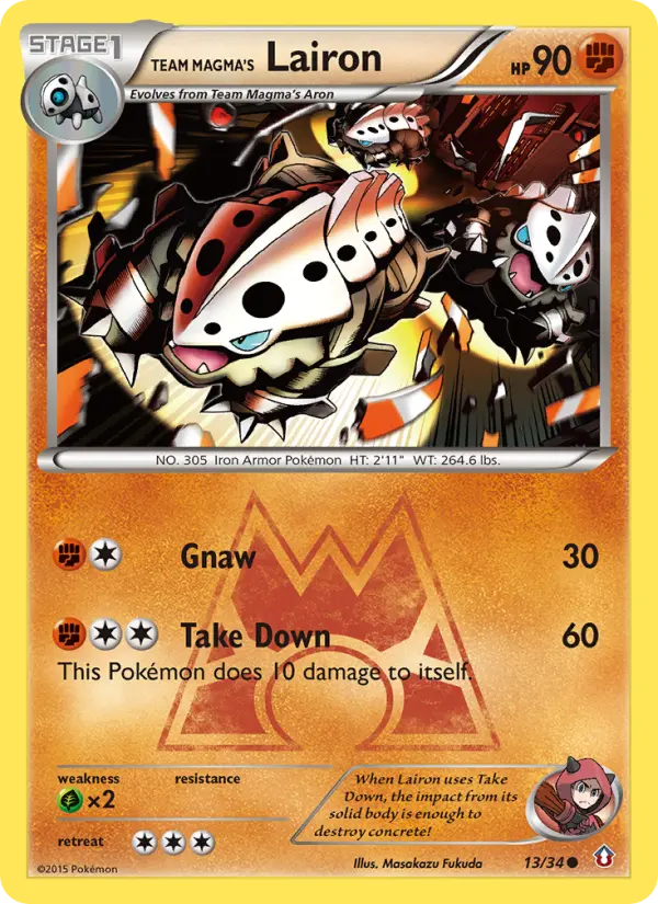 Team Magma's Lairon, Double Crisis 13