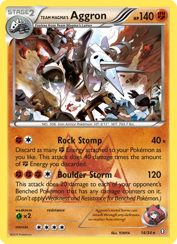 Team Magma's Aggron, Double Crisis 14