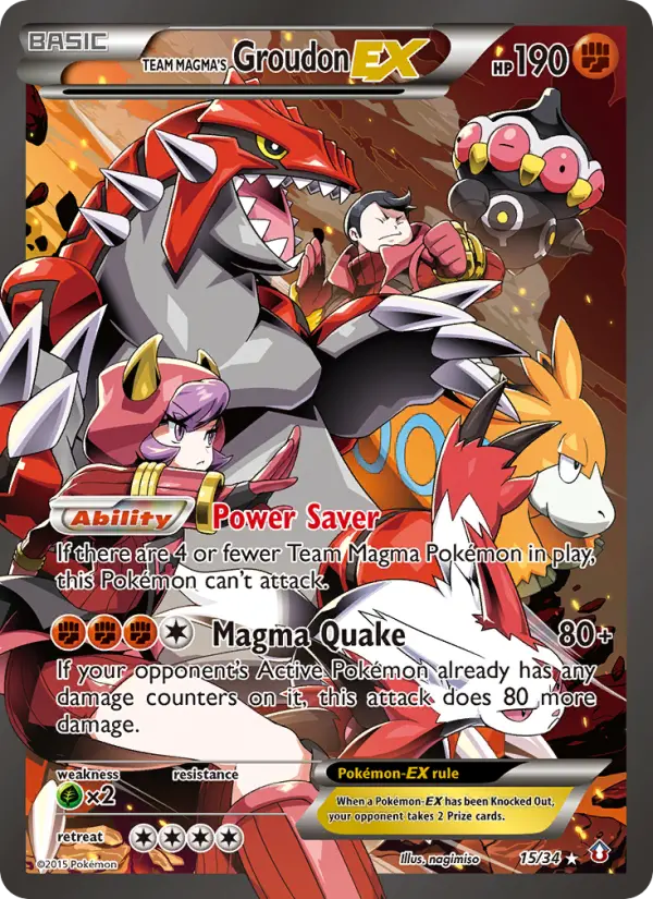 Team Magma's Groudon EX, Double Crisis 15