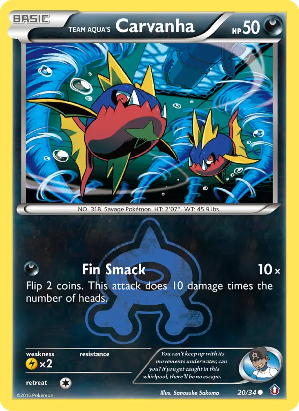 Team Aqua's Carvanha, Double Crisis 20