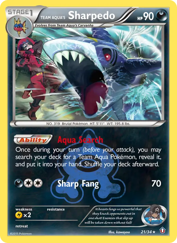 Team Aqua's Sharpedo, Double Crisis 21